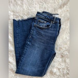 Zara Dark Blue Washed Jeans Size 4